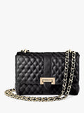 Aspinal of London Lottie Large Quilted Pebble Leather Shoulder Bag