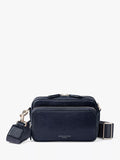 Aspinal of London East West pebble leather messenger bag (British brand)