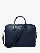 John Lewis Aspinal of London Mount Street Small Pebble Grain Leather Laptop Bag- Buy online at McGrocer