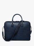 Aspinal of London small Mount Street pebble grain leather laptop bag, imported from the UK