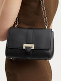 Aspinal of London Lottie small pebble leather shoulder bag, imported from the UK