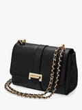Aspinal of London Lottie small pebble leather shoulder bag, imported from the UK