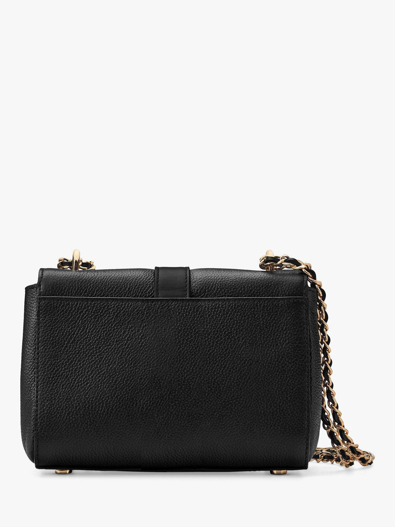 Aspinal of London Lottie small pebble leather shoulder bag, imported from the UK