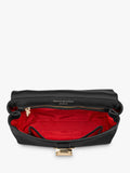Aspinal of London Lottie small pebble leather shoulder bag, imported from the UK