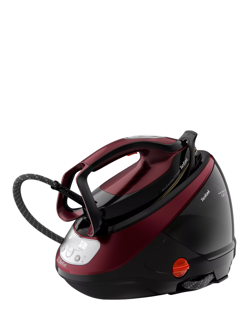Tefal Pro Express Protect steam generator iron in black and burgundy (British brand)