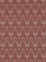 John Lewis Morris & Co. Snakeshead Made to Measure Curtains or Roman Blind, Claret/Gold- Buy online at McGrocer