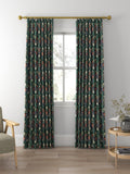 Morris & Co. Compton curtains indigo green floral pattern, made to measure - British product