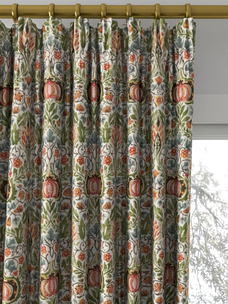 Morris & Co. Little Chintz fabric olive ochre (British brand)
