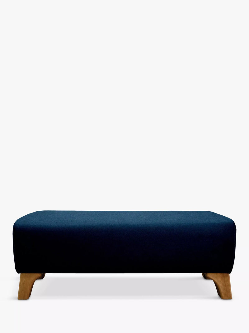 G Plan footstool Easy Clean Plush Indigo (British brand)