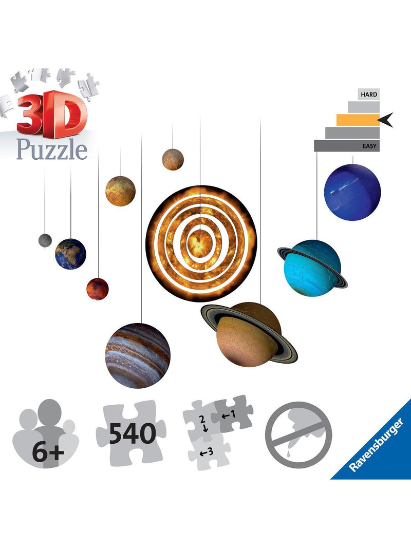 Ravensburger Solar System 3D jigsaw puzzle 522 pieces - British product