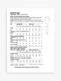 Simplicity sleepwear sewing pattern S9218 - British product