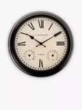 Lascelles outdoor wall clock Roman numeral temperature humidity 36cm (British brand)