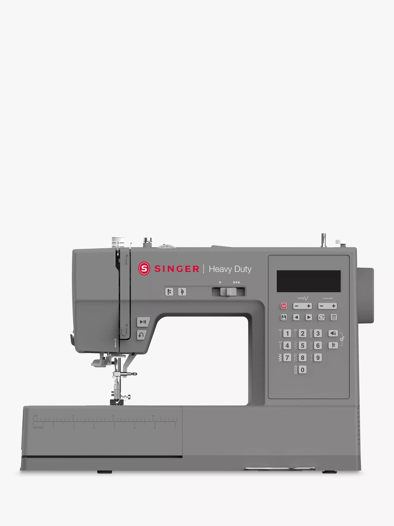 Singer HD6705C heavy duty computerised sewing machine grey, UK version