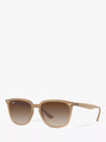 Ray-Ban square sunglasses light brown gradient 55mm, UK version