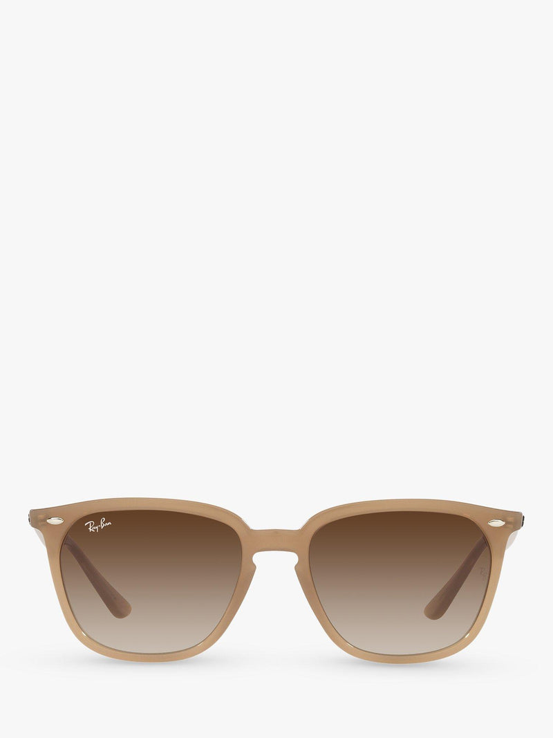 Ray-Ban square sunglasses light brown gradient 55mm, UK version