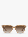 Ray-Ban square sunglasses light brown gradient 55mm, UK version