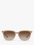 Ray-Ban square sunglasses light brown gradient 55mm, UK version