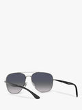 Ray-Ban RB3683 square polarized sunglasses, imported from the UK