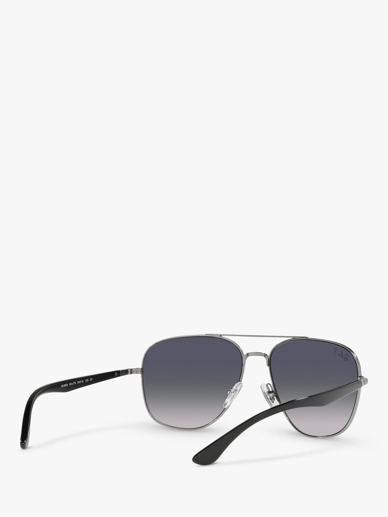 Ray-Ban RB3683 square polarized sunglasses, imported from the UK
