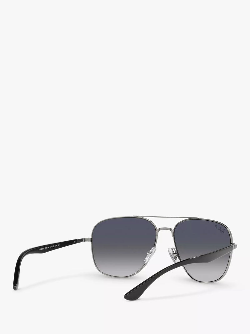 Ray-Ban RB3683 square polarized sunglasses, imported from the UK