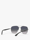Ray-Ban RB3683 square polarized sunglasses, imported from the UK