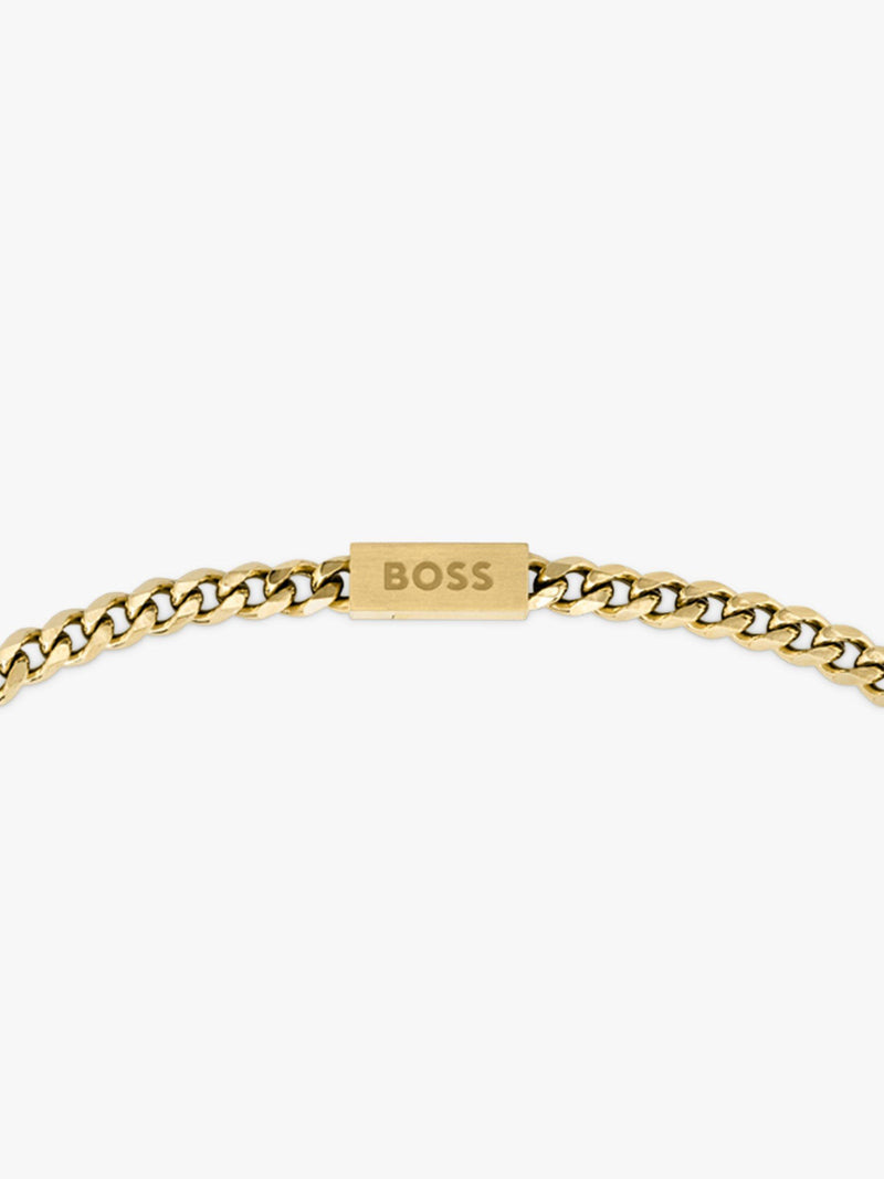 BOSS gold plated chain necklace 61cm, UK version