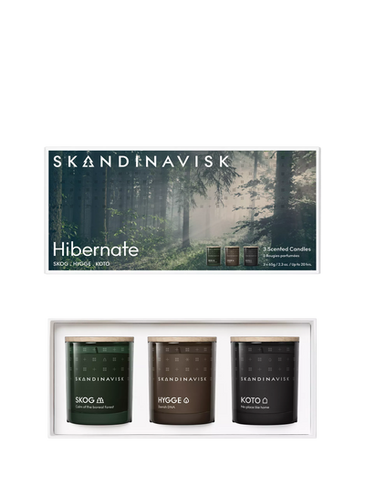 John Lewis Hibernate Home Fragrance Gift Set with Three Mini Scented Candles, Swedish Rapeseed Wax, 3 x 65g- Buy online at McGrocer