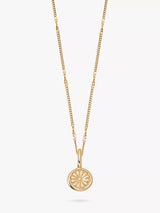 John Lewis Daisy London Daisy Pendant Necklace in Gold- Buy online at McGrocer