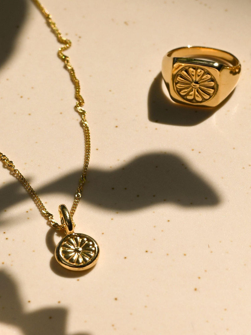Daisy London daisy pendant necklace gold 50cm - British product