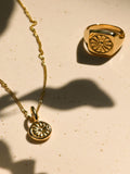 Daisy London daisy pendant necklace gold 50cm - British product