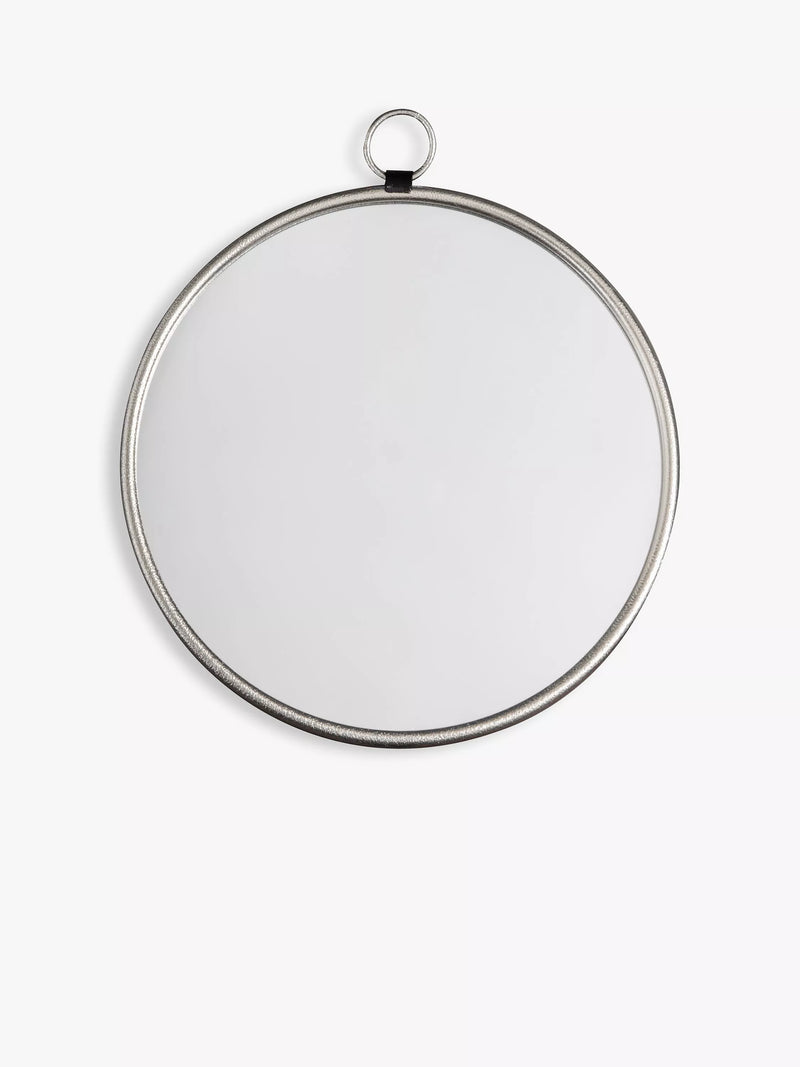 Gallery Direct round wall mirror chrome effect 61cm, imported from the UK