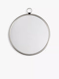 Gallery Direct round wall mirror chrome effect 61cm, imported from the UK