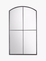 John Lewis Gallery Direct Frida Large Arched Metal Frame Wall Mirror, 160 x 90cm, Black- Buy online at McGrocer