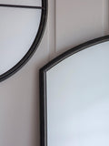 Gallery Direct Frida arched black mirror 160x90cm, imported from the UK