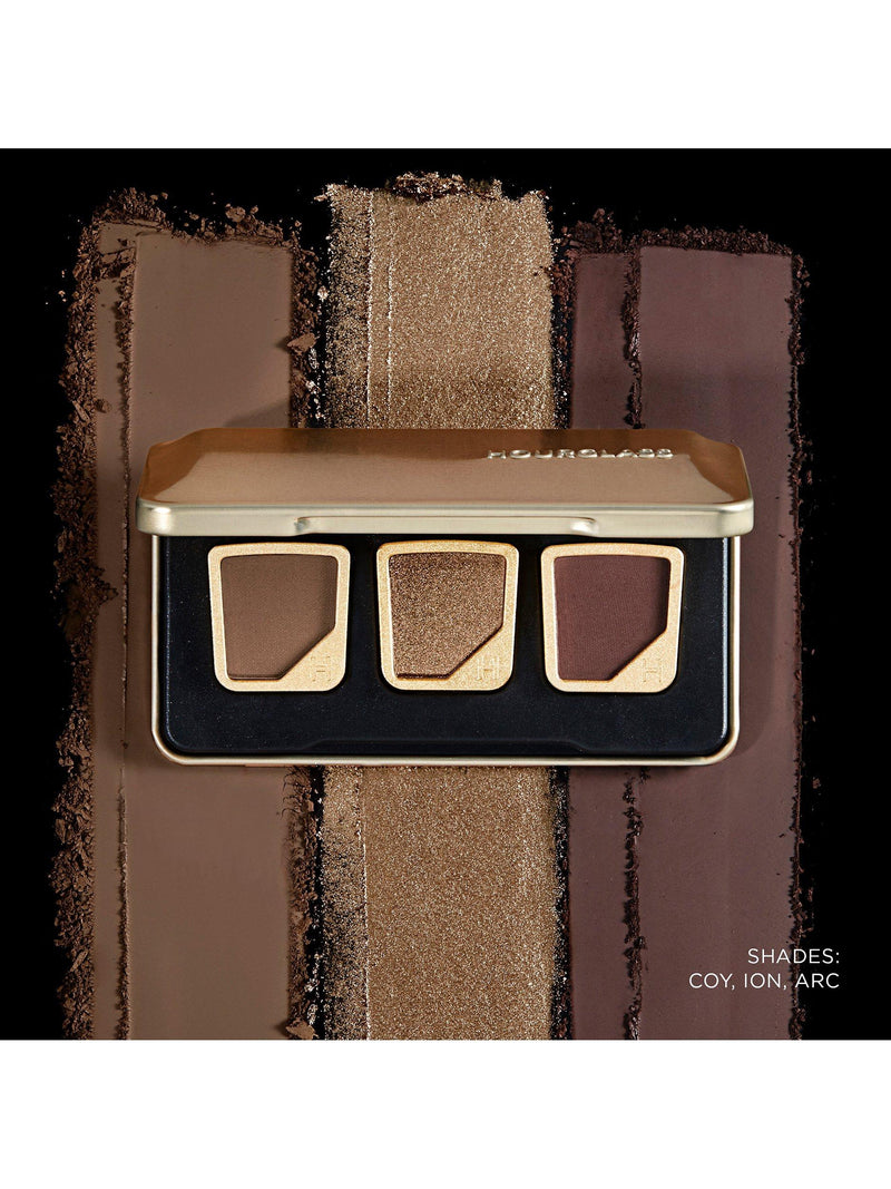 Hourglass customizable eyeshadow pan palette with three pressed powder shades, UK version
