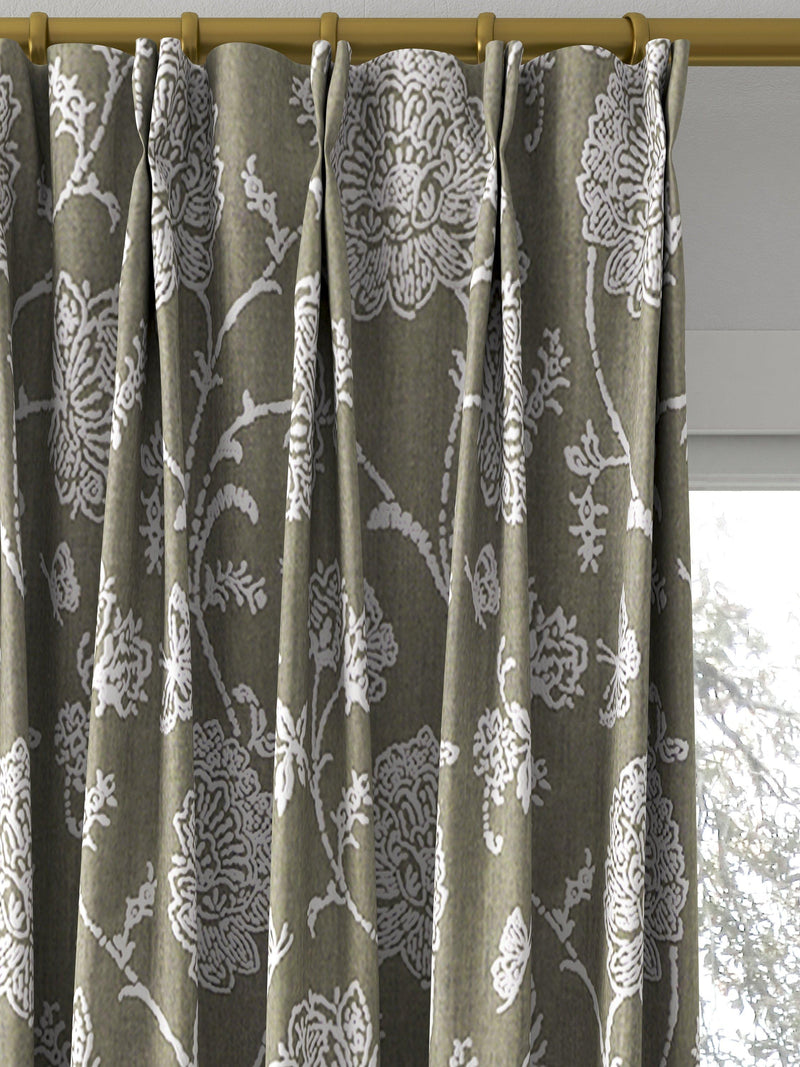 Prestigious Textiles Fielding made to measure curtains Charcoal - British product