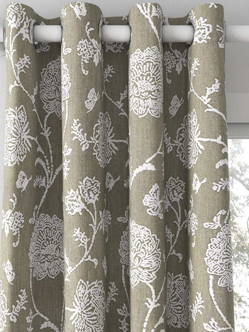 Prestigious Textiles Fielding made to measure curtains Charcoal - British product