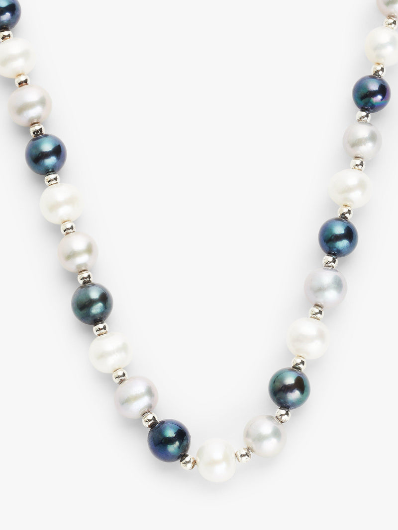 Lido pearl necklace peacock white - British product