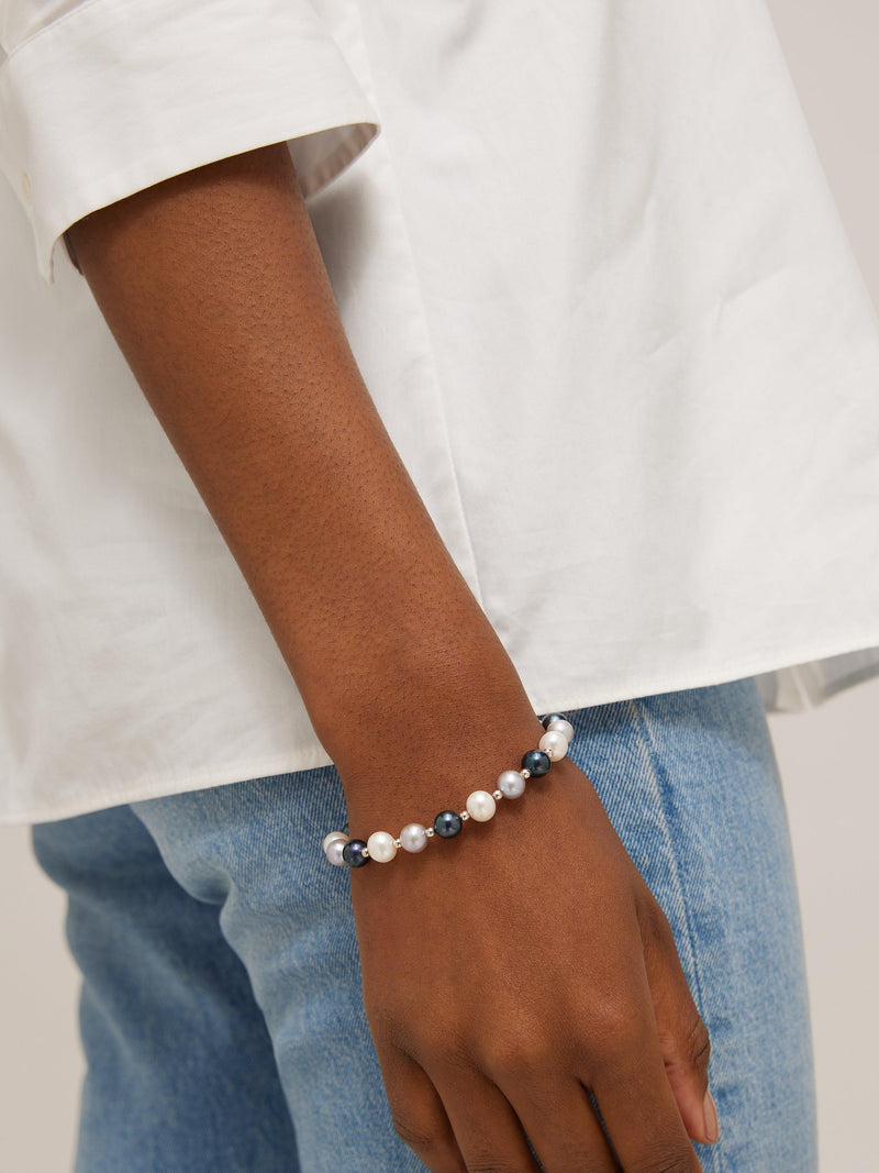 Lido freshwater pearl sterling silver bracelet, imported from the UK