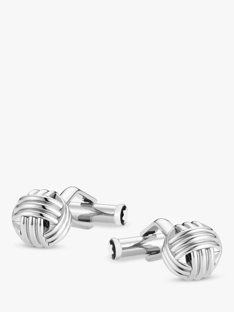 Montblanc Sartorial Knot silver cufflinks, imported from the UK