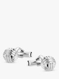 Montblanc Sartorial Knot silver cufflinks, imported from the UK