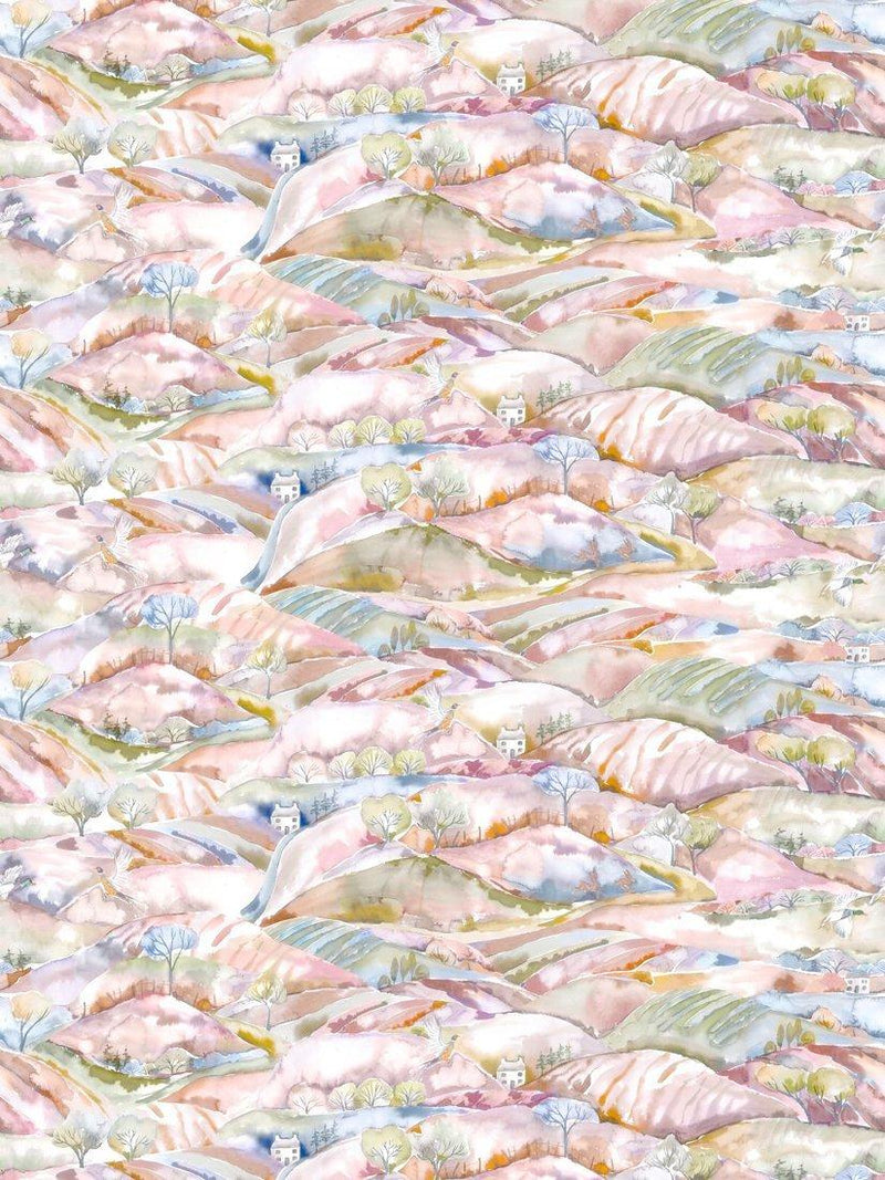 Voyage Ambleside furnishing fabric printed countryside scene cotton linen (British brand)