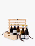 Assorted French wine crate with five 75cl bottles, imported from the UK