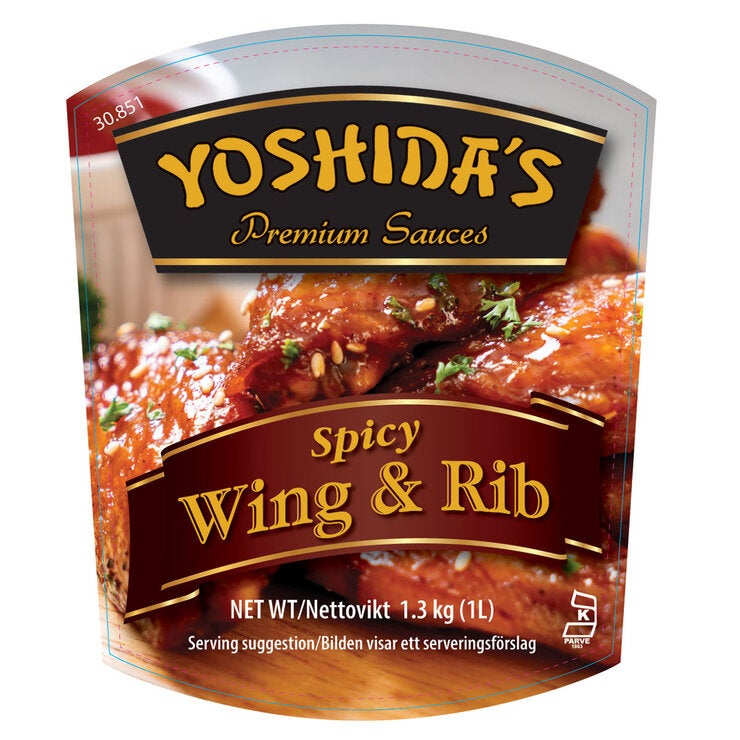 Yoshida's Spicy Wing Rib Sauce 1.3kg, imported from the USA