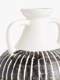 John Lewis Stripe Earthenware Vase Multi H23.5cm, UK version