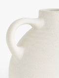 John Lewis earthenware vase with handles in natural color, 17cm tall, UK version