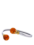 Be-Jewelled Baltic amber two-tone cuff bracelet, UK version