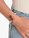 Be-Jewelled Baltic amber two-tone cuff bracelet, UK version