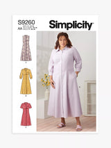 John Lewis Simplicity Misses' Plus Size Sewing Pattern S9260- Buy online at McGrocer