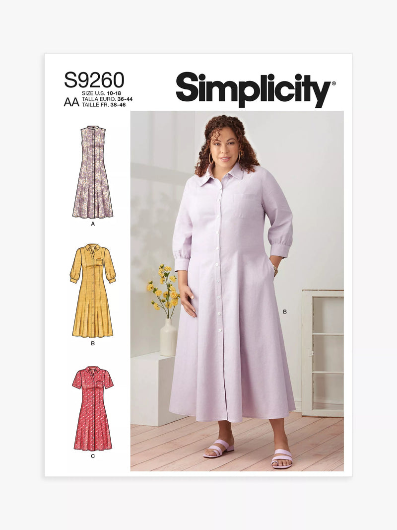 Simplicity S9260 plus size sewing pattern - British product